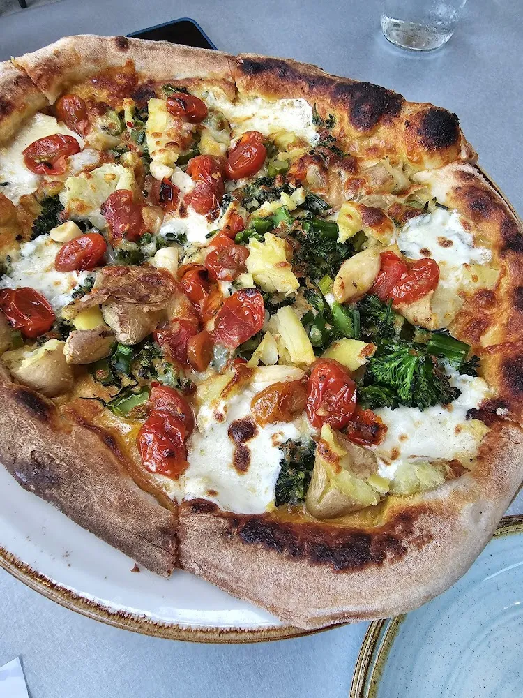 Broccoli and Potato Pizza