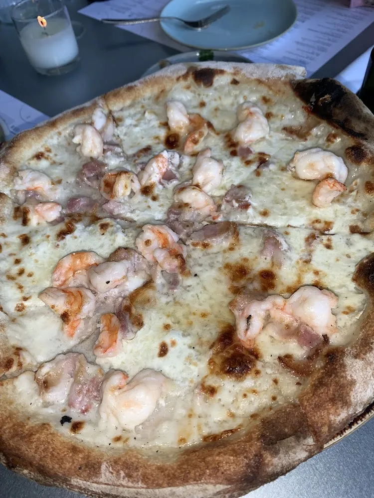 Shrimp and Bacon Pizza
